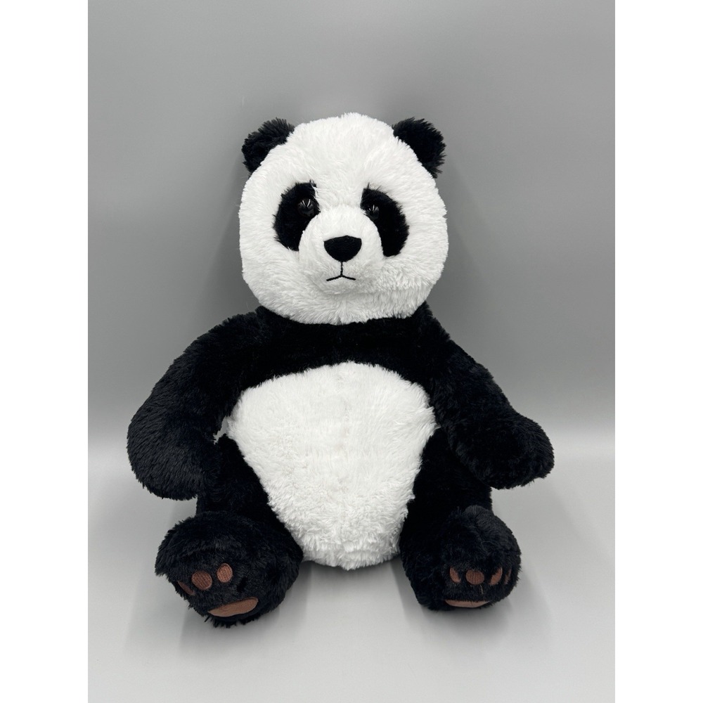 Walmart Black White Panda Bear Plush 15" Stuffed Animal